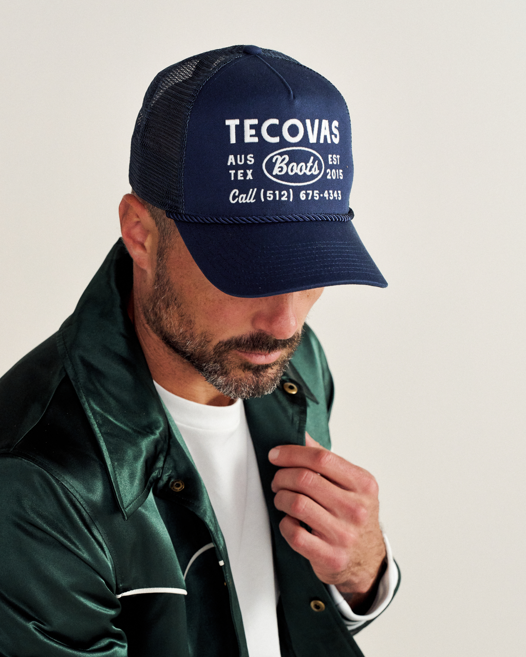 Tecovas Boots Trucker - Navy Cotton Polyester