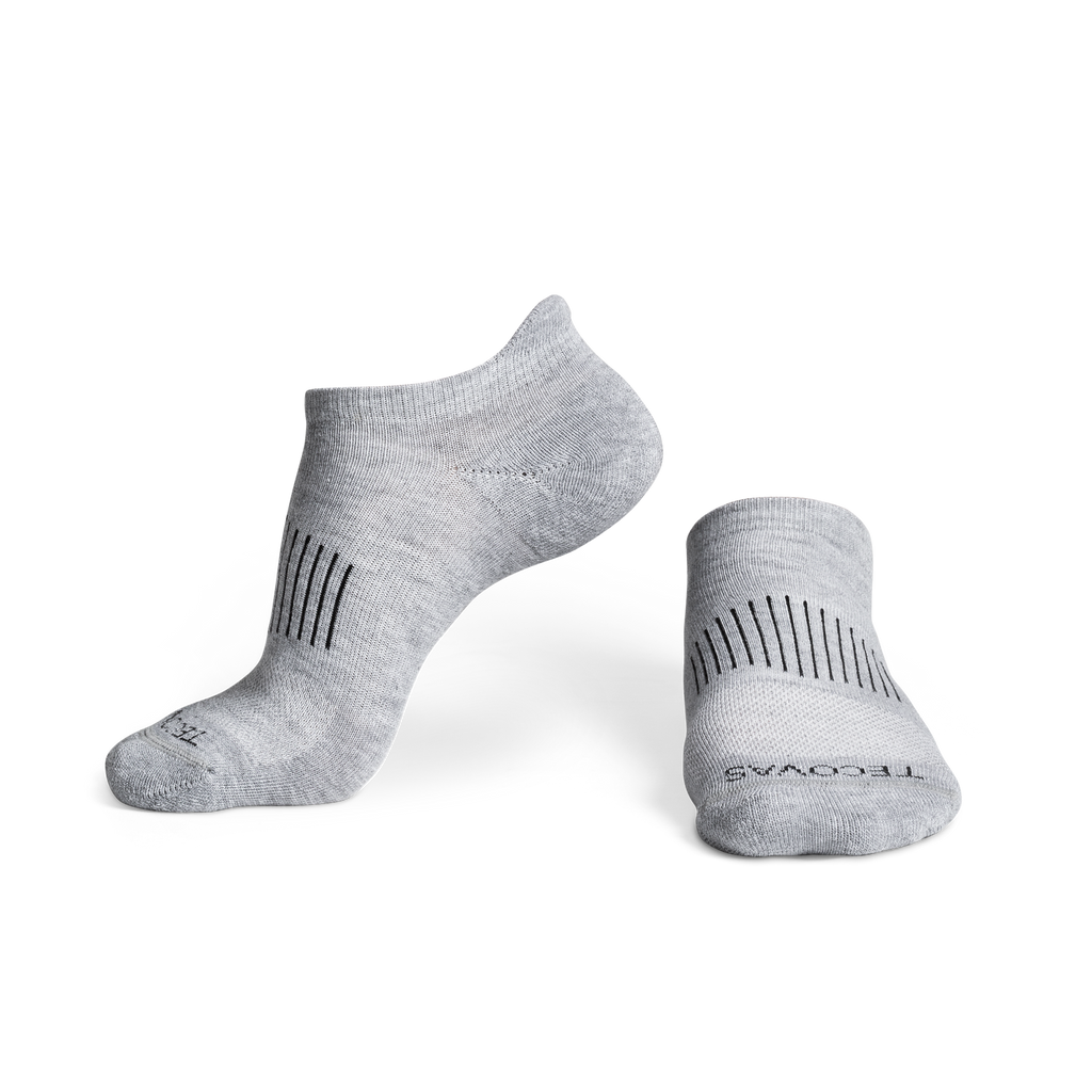 Ankle Socks (3-Pack) - Gray Polyester Spandex