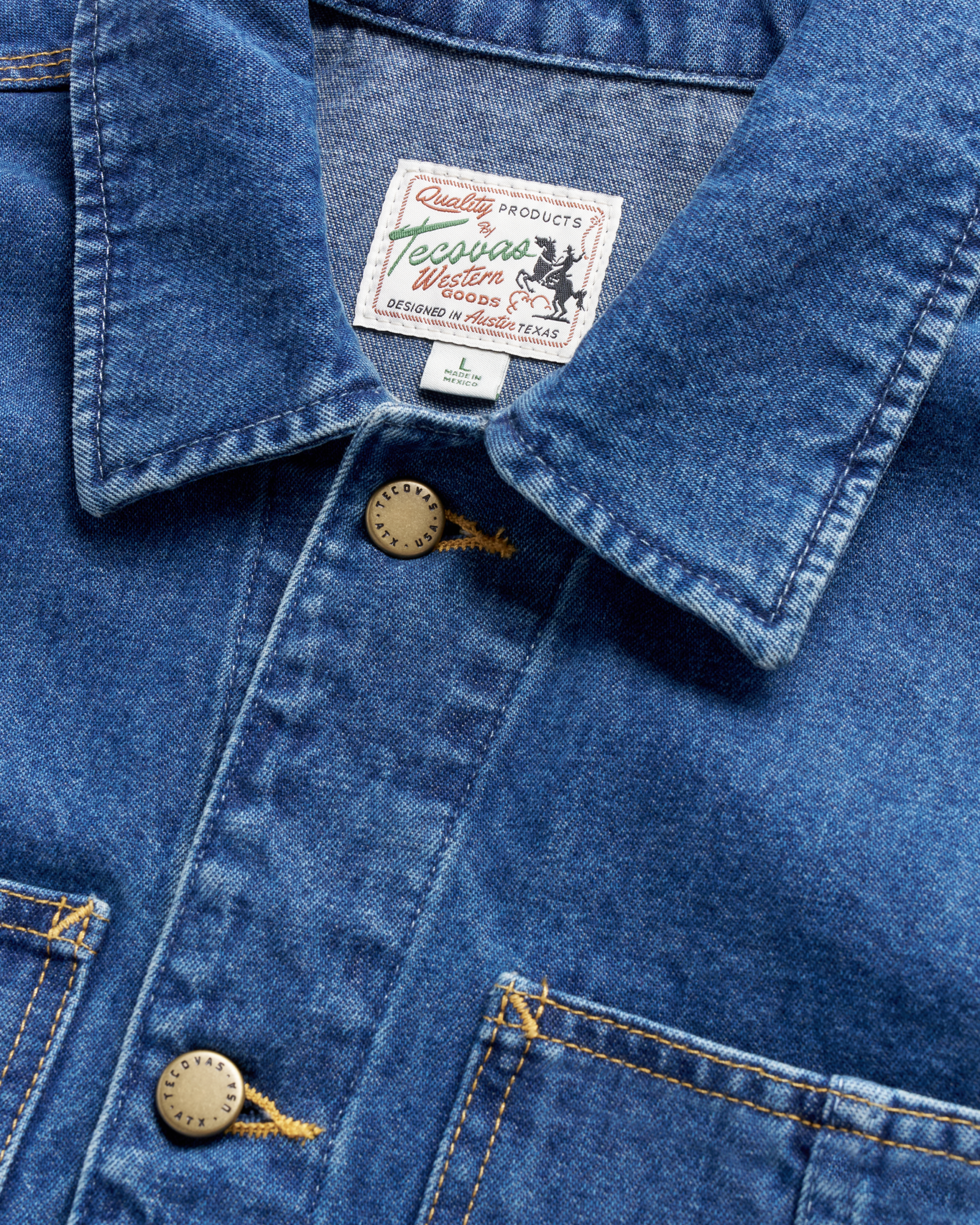 Men's Denim Chore Jacket - Medium Wash Denim