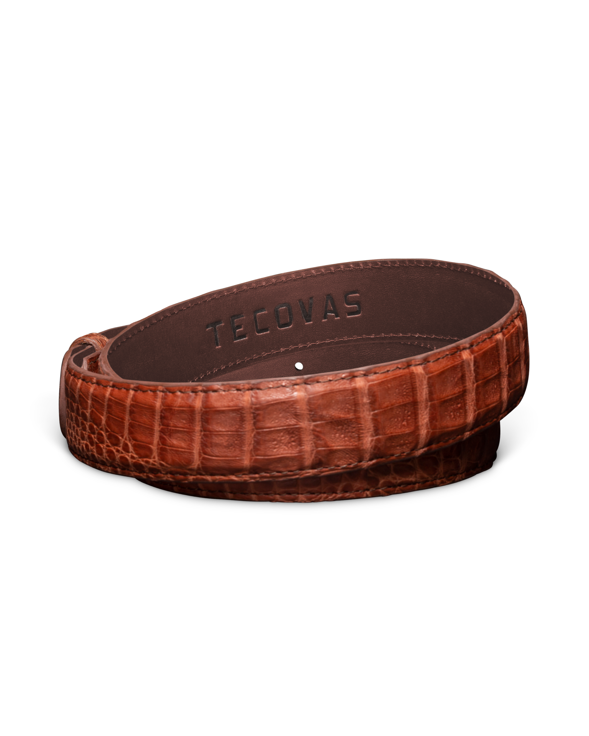 Men's Caiman Belt - Pecan Caiman
